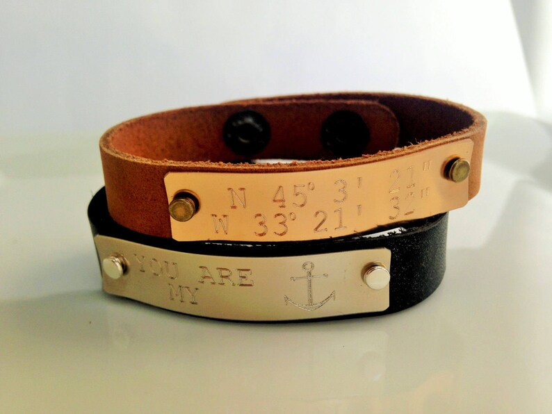 Father/'s day gift Handwriting Jewelry for dad Men Custom Handwritten Bracelet Copper Leather Personalized Bracelet Boyfriend gift for him