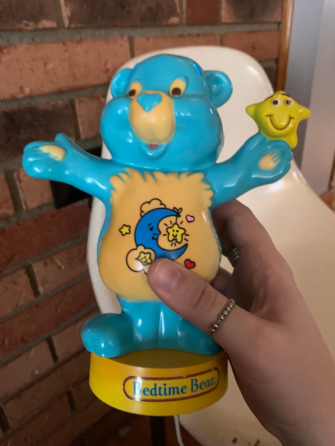 Vintage 1991 Blue Bedtime Bear Nightlight Vintage Care Bears Etsy