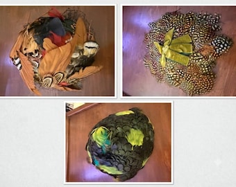 Vintage 1950s Feather Hat Collection