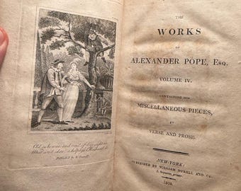 The Works of Alexander Pope, Esq. Volume 4, 1808 rare book