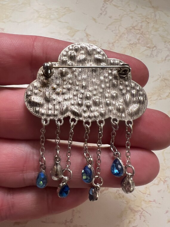 Rain Cloud Brooch magical - image 3
