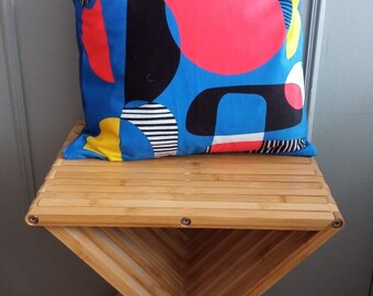 cushion covers. GEOMETRIC BLUE 40 x 40cm