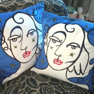 特別オファー - レディースクッションカバー2枚セット 40x40 cm - ハンドメイド