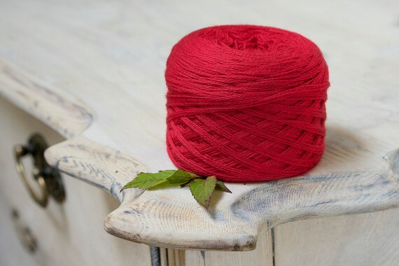 Red Merino Wool yarn, various knitting weights,high quality yarn for knitting,crochet, for babies and adults, very soft.  Not spun