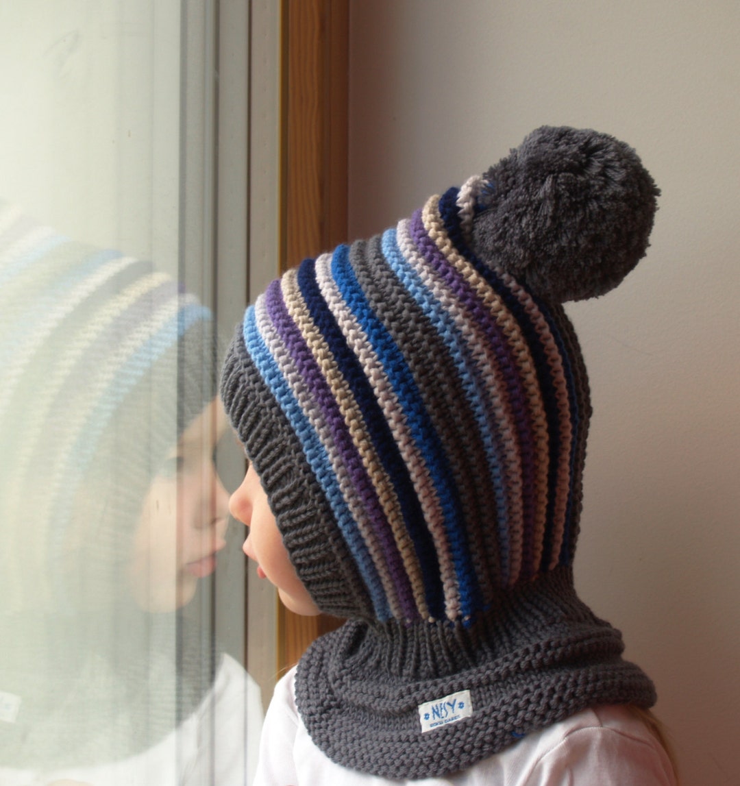 French Alpaca and Merino Pixie balaclava Baby, Toddler & Kids Elf Pixie Balaclava Hat in Sand Beige  main image 4