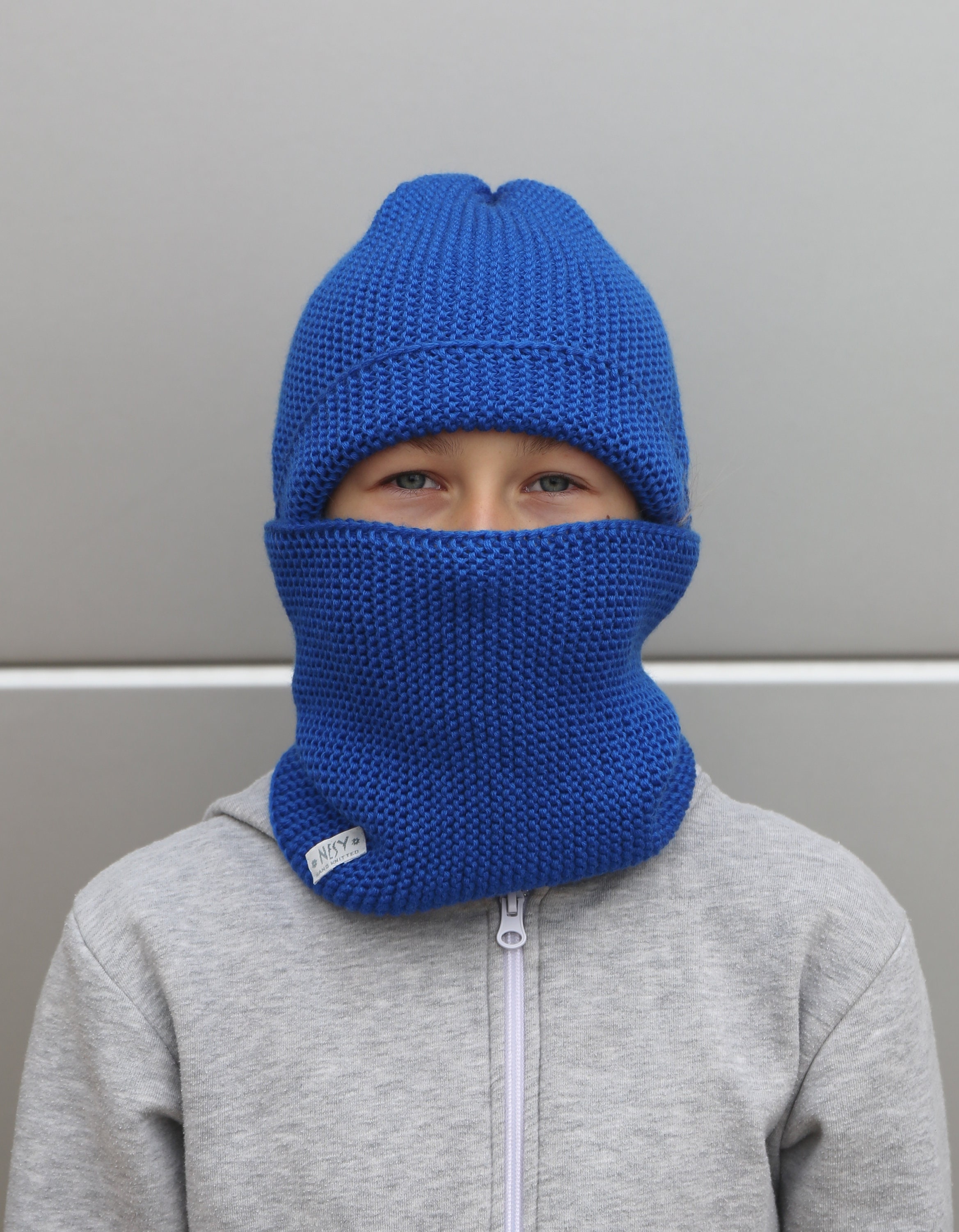 Sciarpa Tubolare Lana Merino 100% - Scaldacollo Per Bambini E Adulti - Foto 7