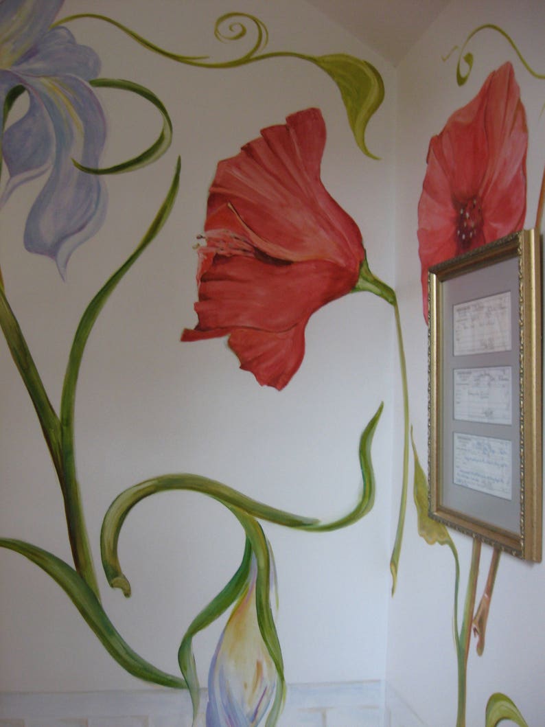 Custom Original Hand Painted Mural Painting Mural Art Etsy