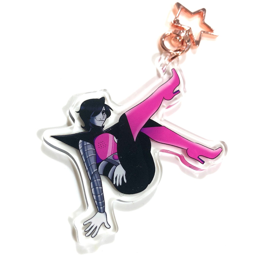 Undertale Acrylic Charm Keychains Mettaton EX Acrylic Keychain Etsy