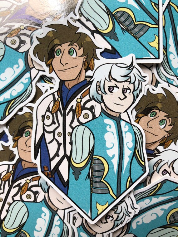 Sorey and Mikleo in Tales of Zestiria