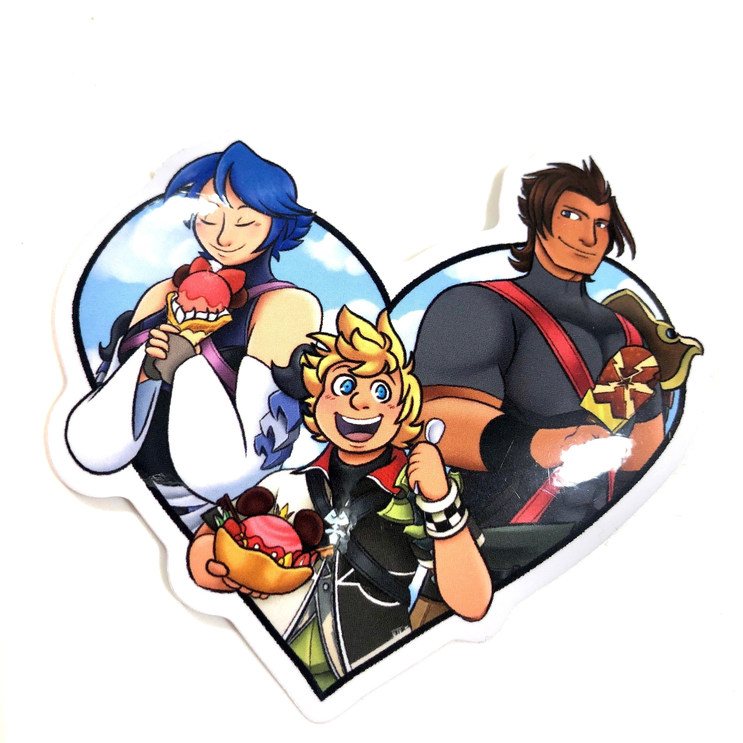 Ventus, Aqua and Terra - Kingdom Hearts Birth by Sleep Sticker for Sale by  fantasylife