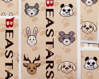 ¡¡AUTORIZACIÓN!! Hoja de pegatinas de Beastars, pegatinas de vinilo de Beastars, Legoshi Beastars, Louis Beastars, pegatina de vinilo, Haru Beastars
