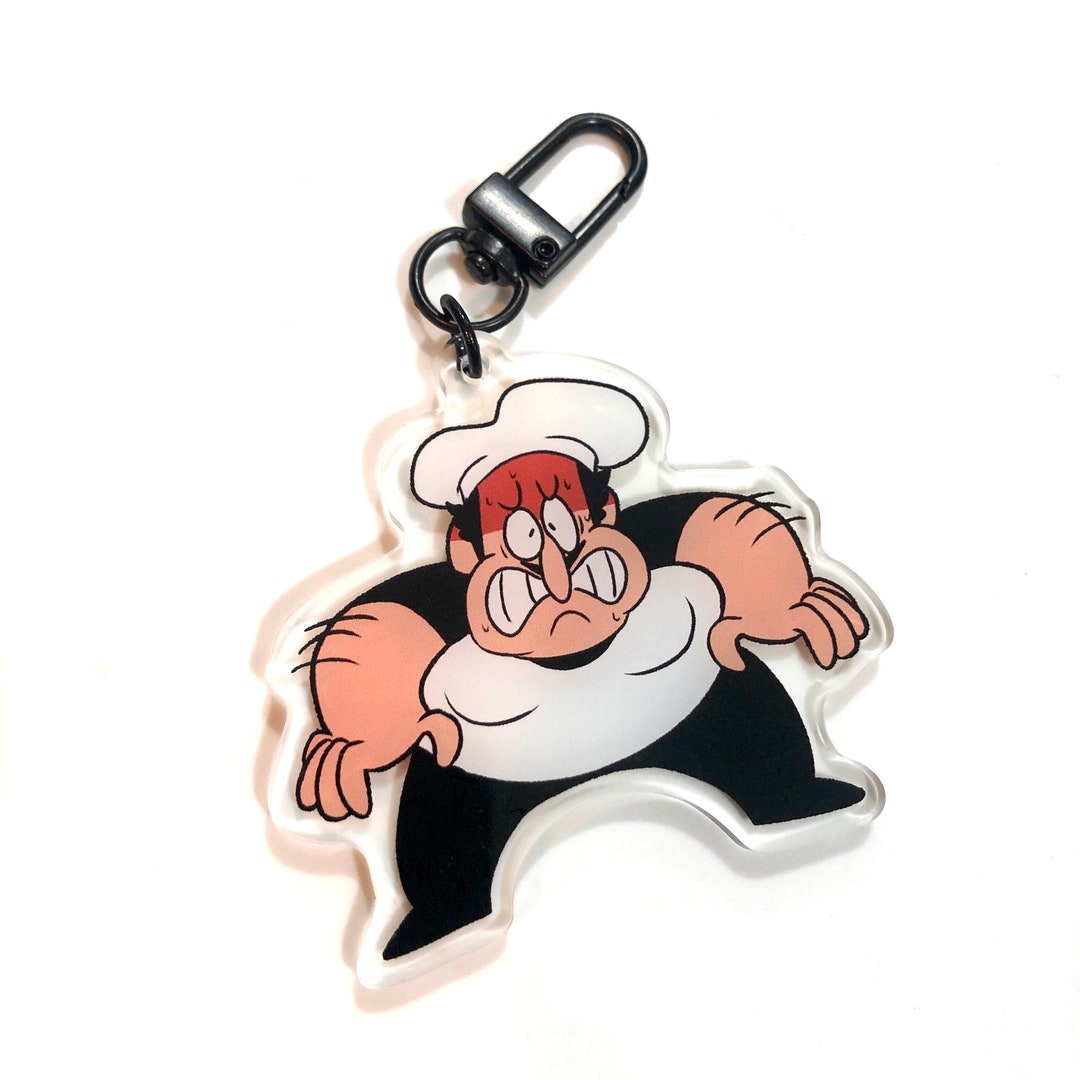 Pizza Tower Acrylic Charm Keychains Peppino Acrylic Keychain Pizza