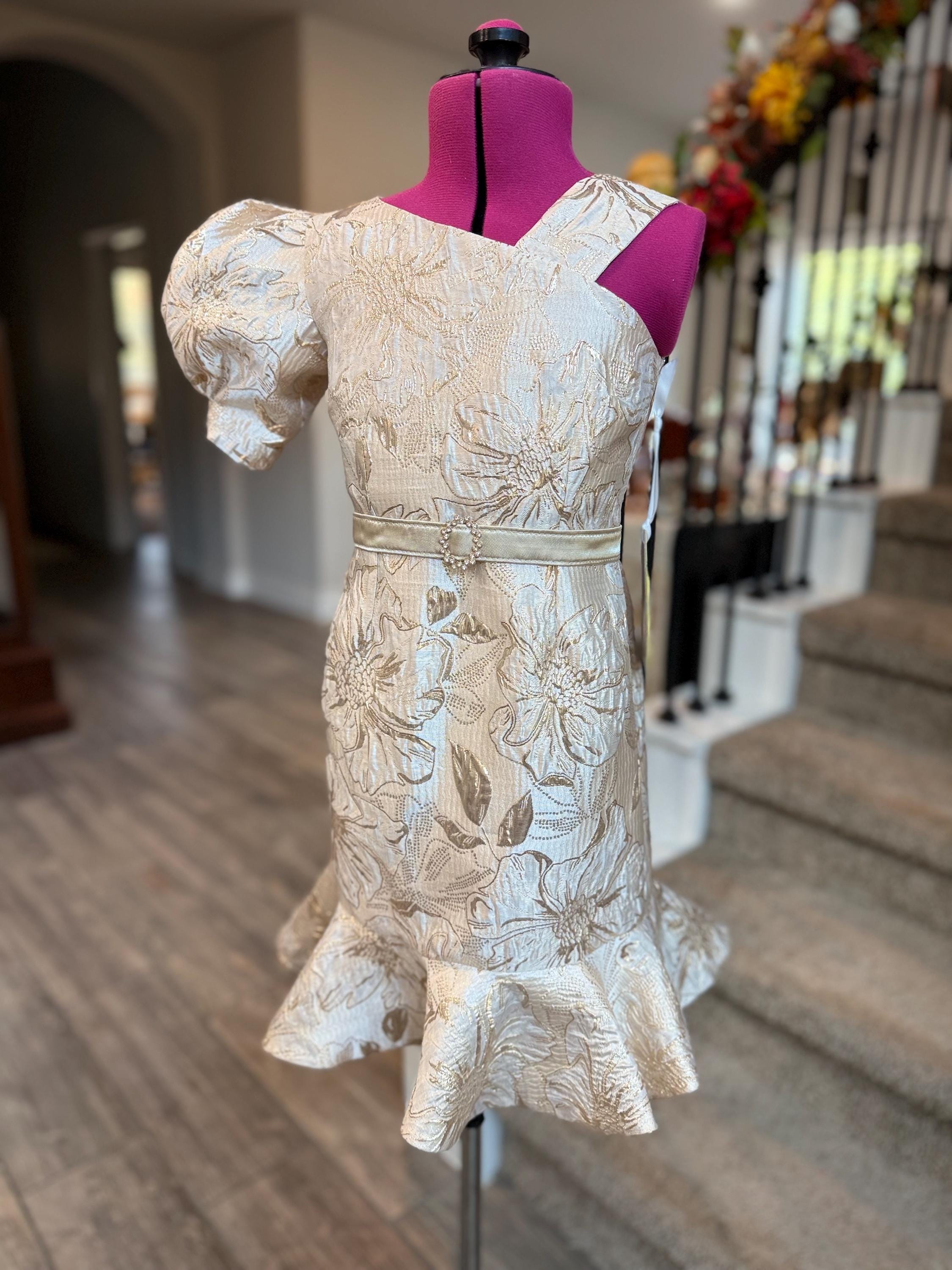 Flounces White Dress