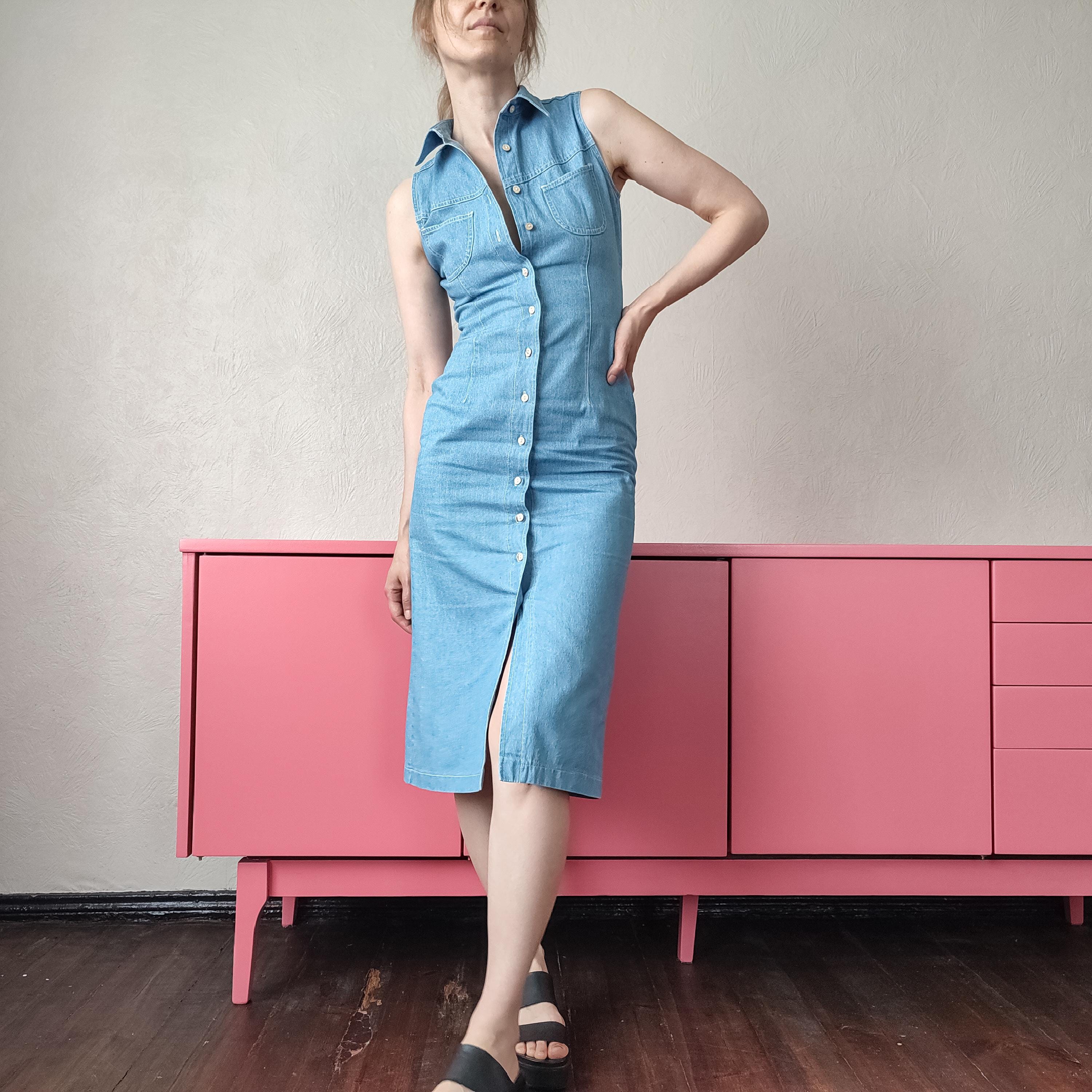 90s collared dress Sleeveless Collar Button Up Color:Steel_Grey custom make dress Tobi Lace-Up Bodycon Sequin