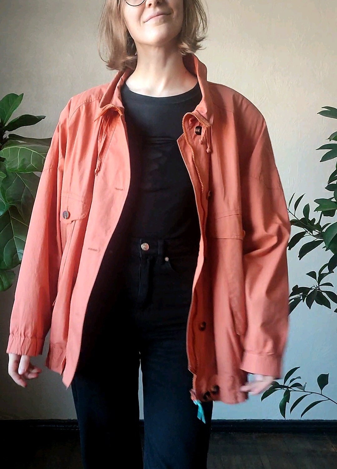 Lizzy Bomber Jacket - Coral