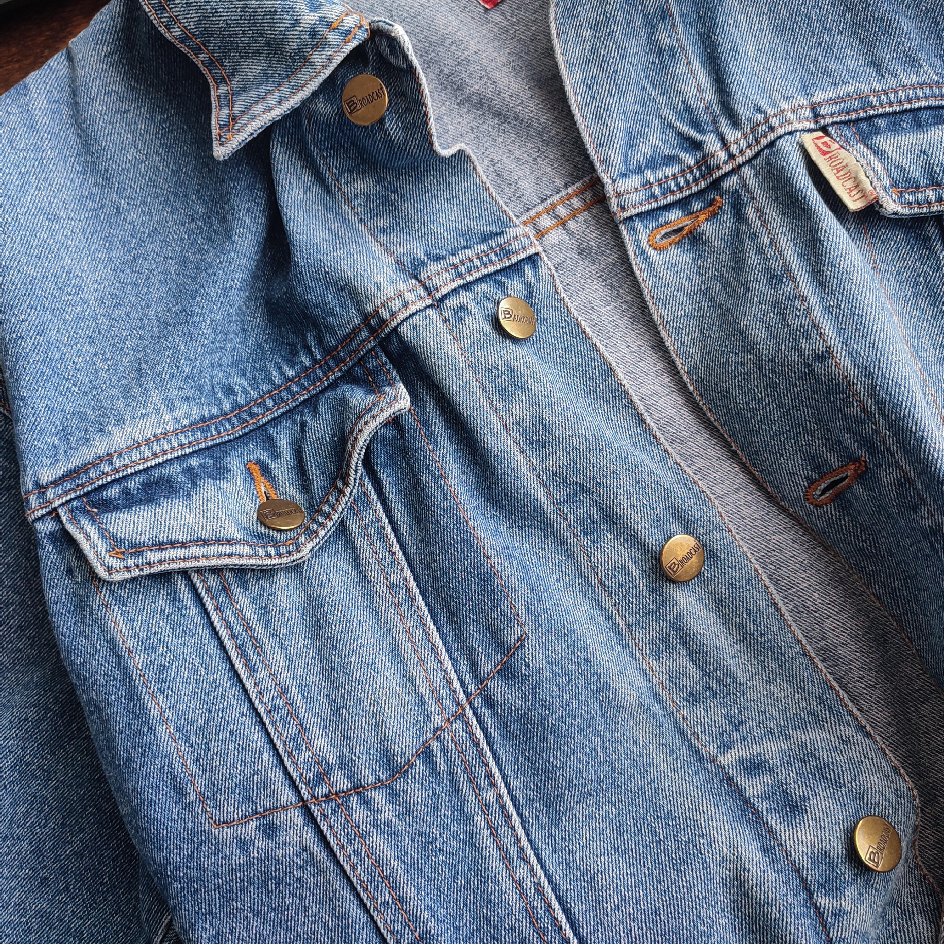 Vintage Faded Blue Denim Jacket - 80s/90s Jean Trucker Style - Etsy