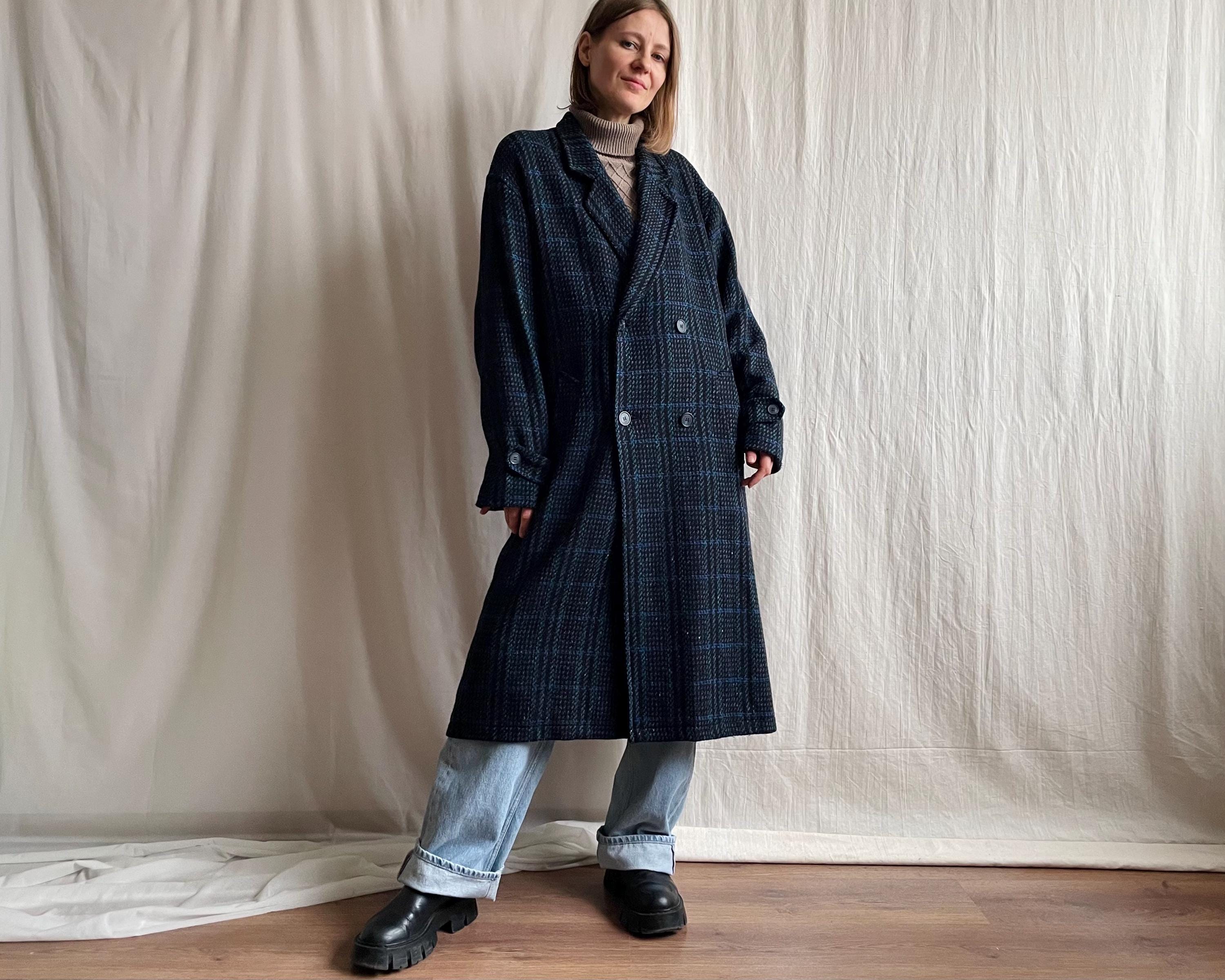 Herrenmantel Wadenlanger Mantel Herren Vintage 80er Jahre