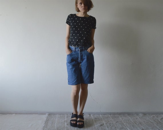 high waisted baggy shorts