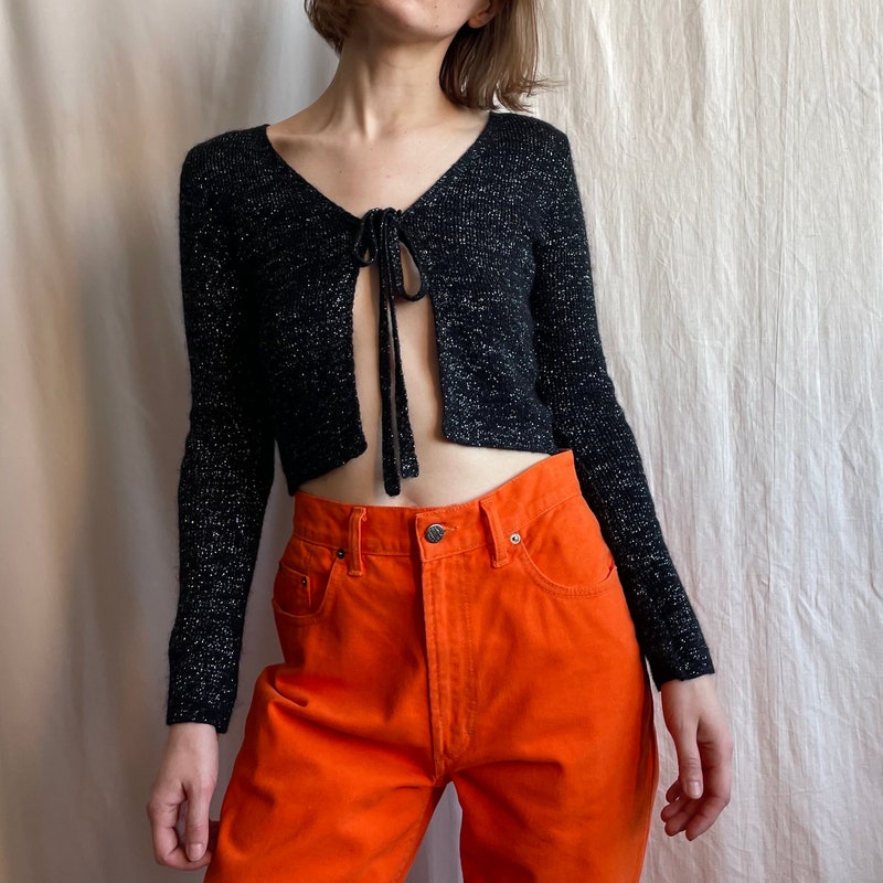 3 Tie Front Long Sleeve Cardigan main image 0