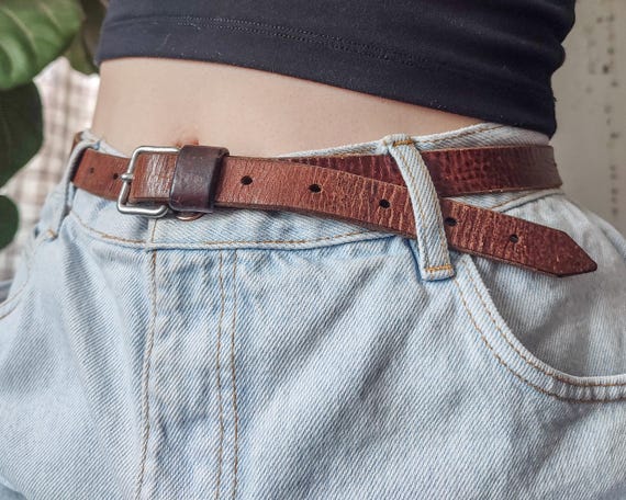Brown belt, size xs-s Cognac Saddle Belt Bridle | Brochu Walker main image 3