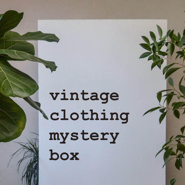Mystery Box Vintage Clothing Etsy