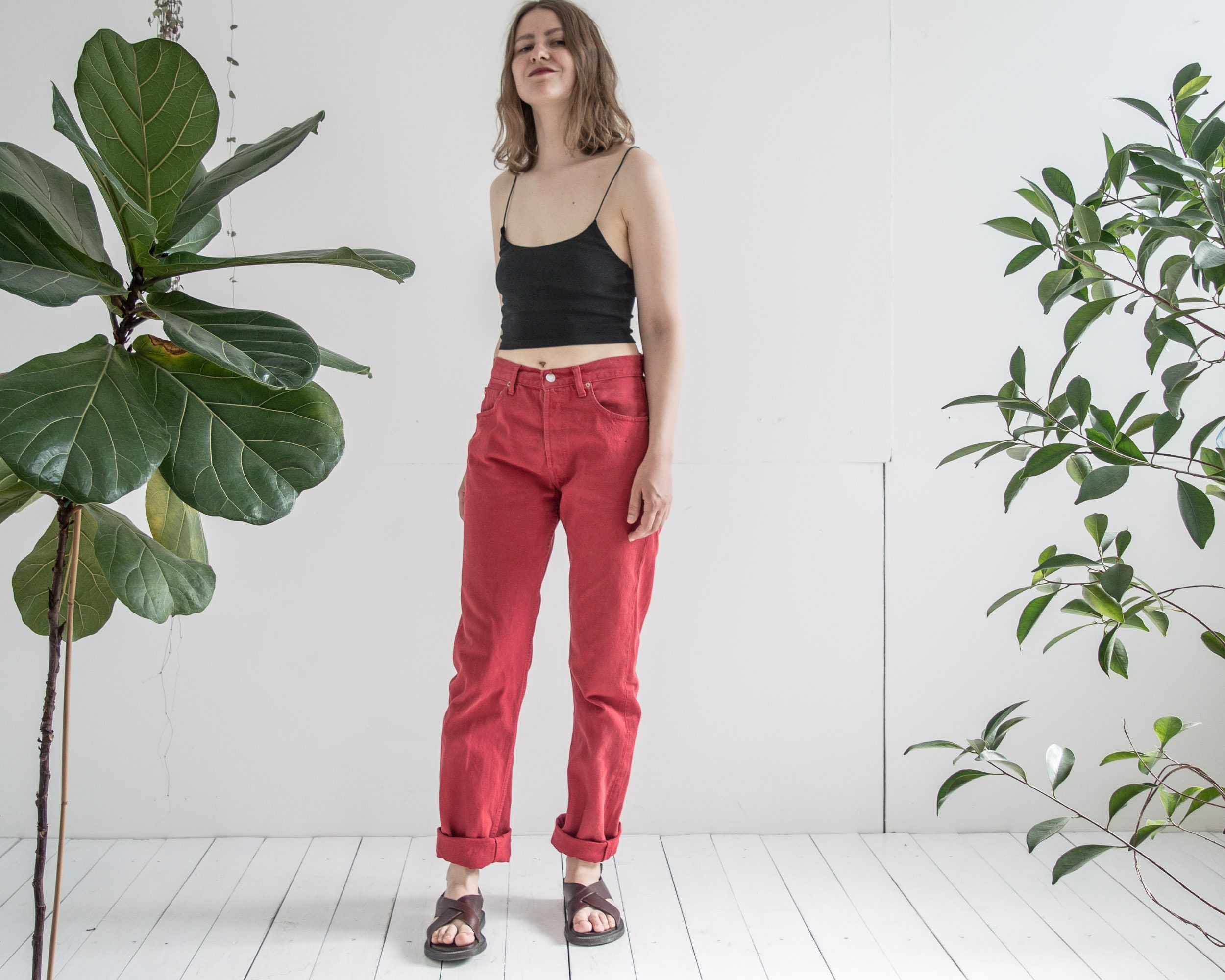 Mode Jeans Jeans cigarette Levi’s Levi\u2019s Jeans cigarette gris clair style d\u00e9contract\u00e9