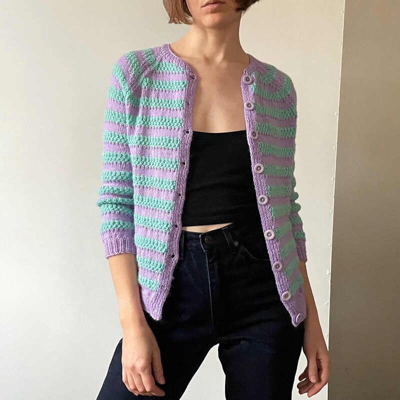 Button Down Skinny Knit Top
