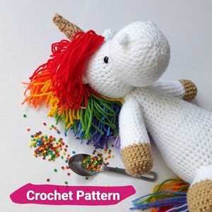 Unicorn Crochet Amigurumi PDF Pattern