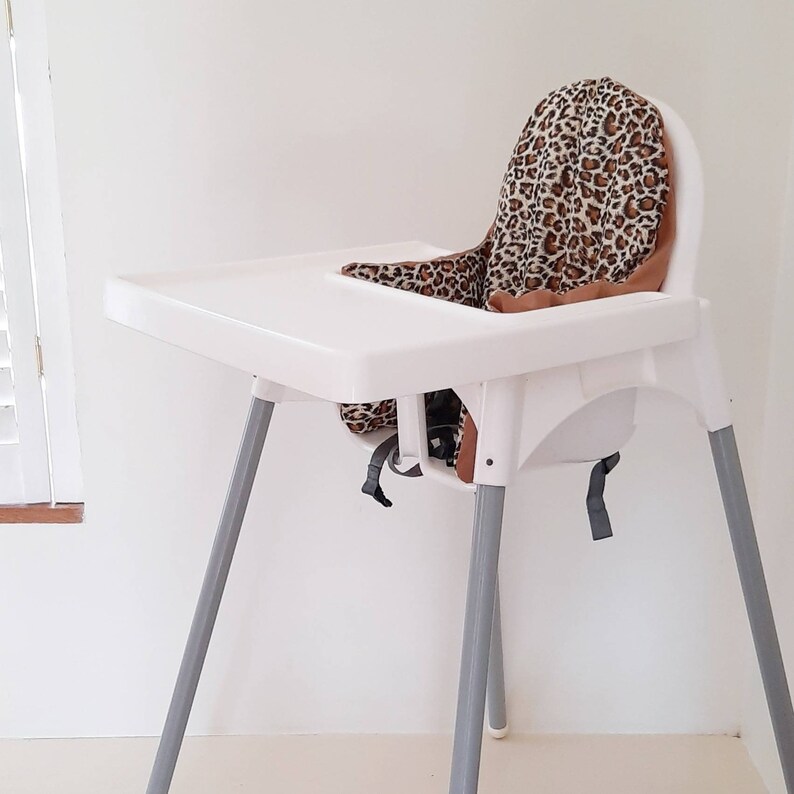 Antilop IKEA leopard print high chair cushion Etsy
