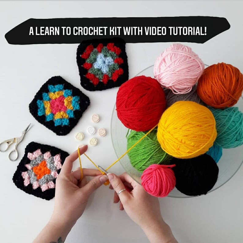 Learn to Crochet Kit with Video Tutorials Crochet Nada to TA-DA Crochet for beginners. image 5