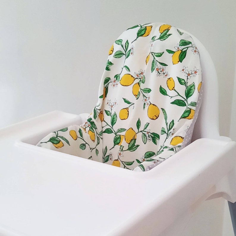 Antilop IKEA highchair lemon cushion cover Etsy