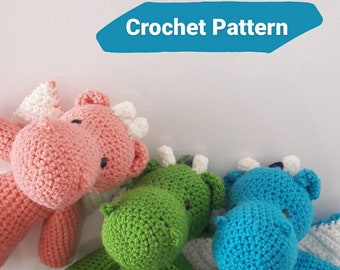 Dragon Crochet Amigurumi Pattern - digital pdf pattern