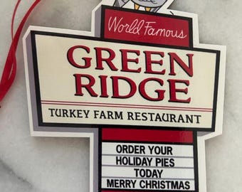 Green Ridge Turkey Farm Wooden Ornament
