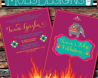 lohri invitation etsy lohri invitation cards