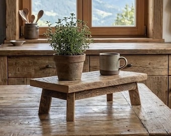 Rustic Charcuterie Board Trivet - Home Decor, Riser Stand, Salt Pepper Stand, Bathroom Vanity Soap Stand, Plant Stand #1127A