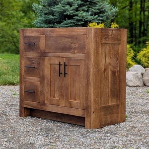 Handmade Bathroom Vanity - EconoLine Rustic White Pine  #2222