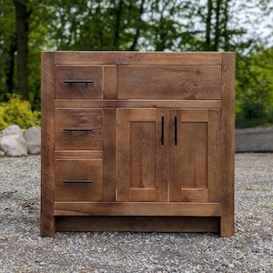 Handmade Bathroom Vanity - EconoLine Rustic White Pine  #2222