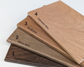 Wood Samples - Set of 4 on White Oak