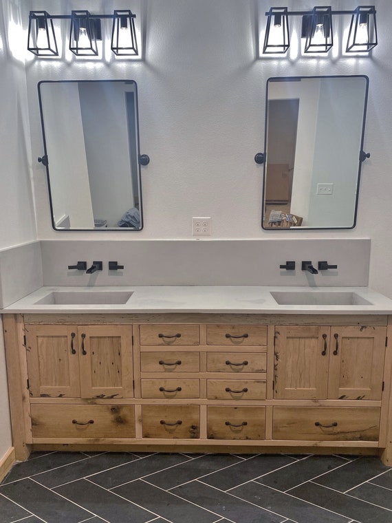 84 bathroom vanity double on sale sink