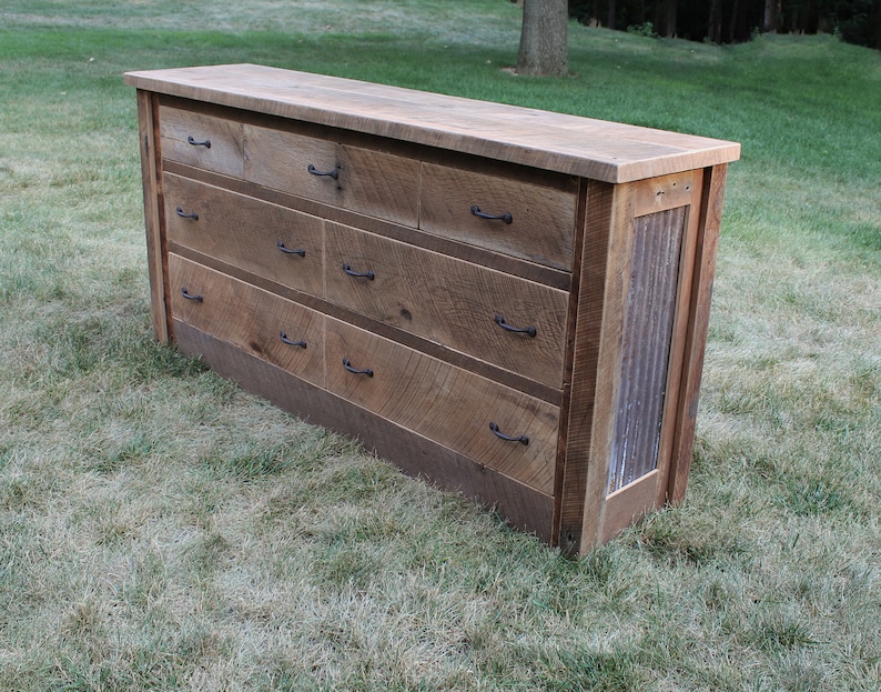 Rustic Chest of Drawers Reclaimed Barn Wood 4381 Etsy