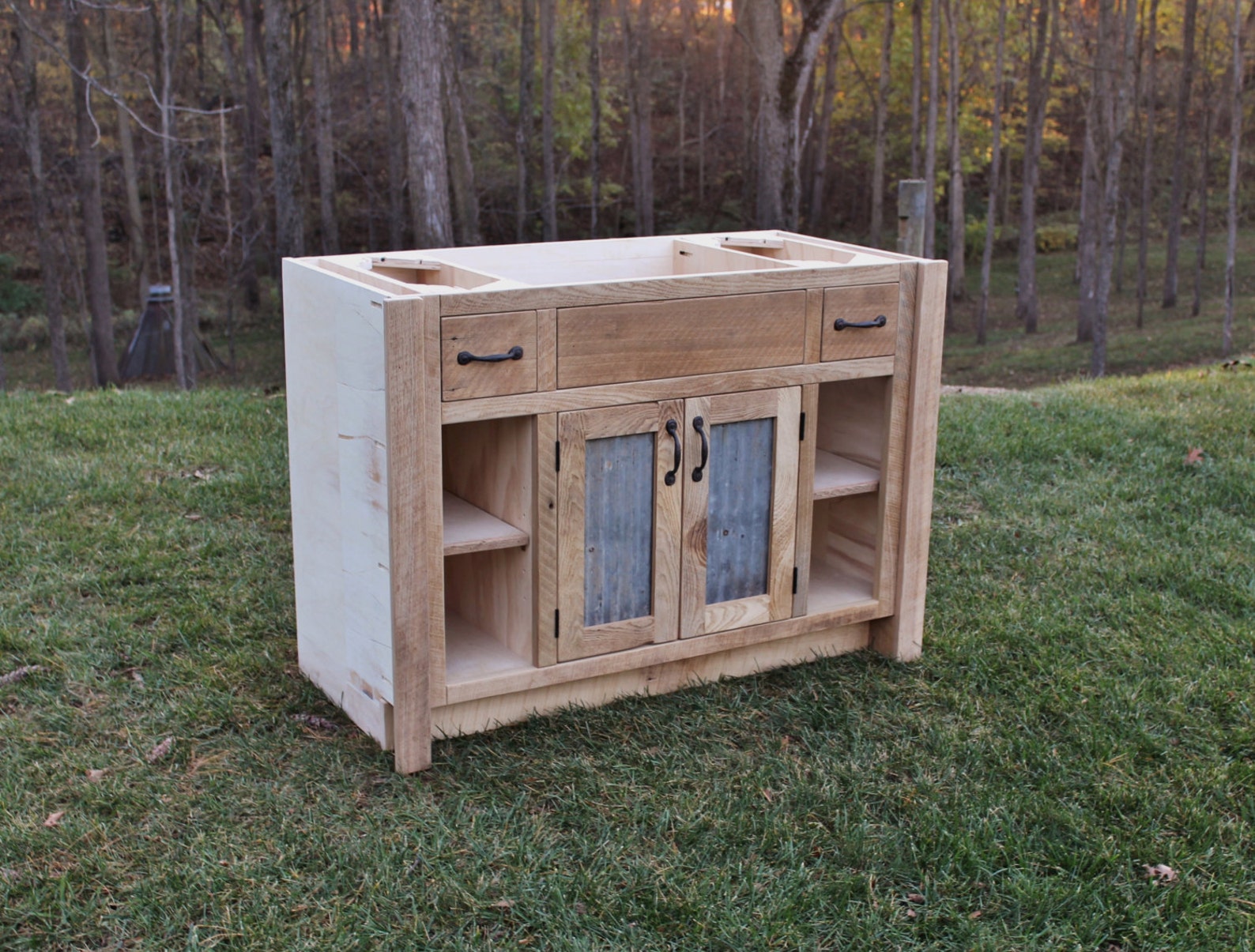 Rustic Bathroom Vanity 48 Reclaimed Barn Wood Vanity Etsy