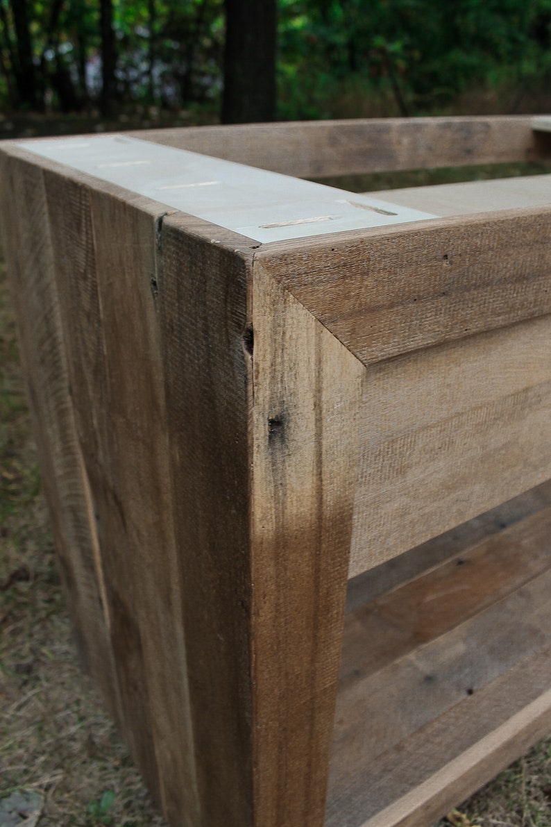 Rustic Bathroom Vanity Reclaimed Barn Wood Vanity | Etsy