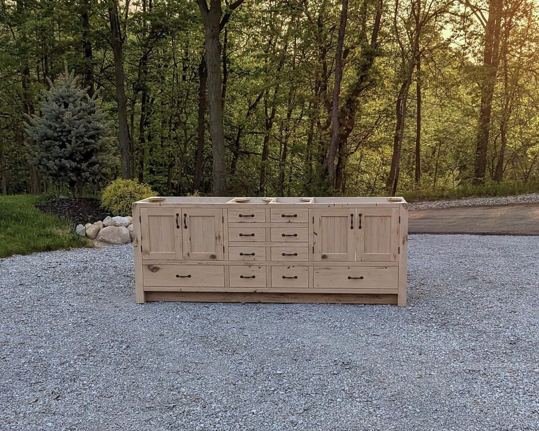 Handmade Rustic Bathroom Vanity (84