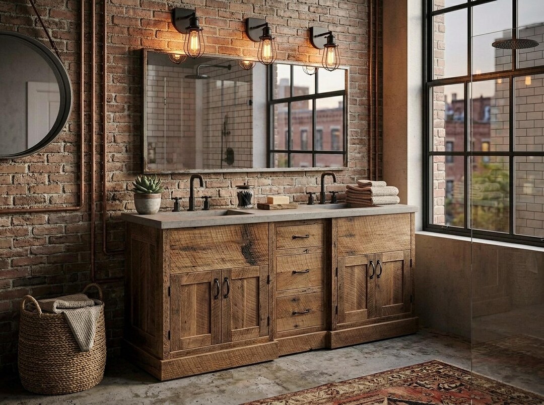 Rustic Bathroom Vanity (72