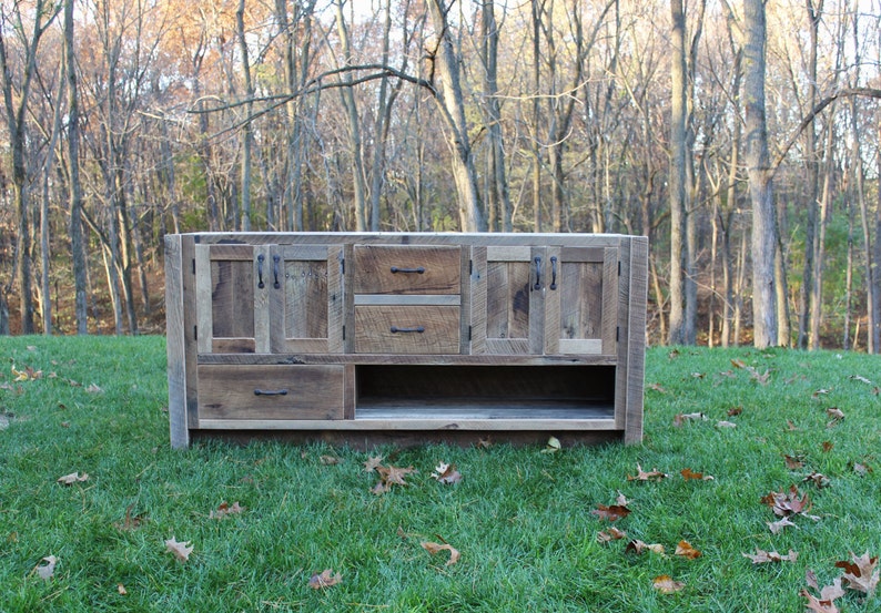 Tocador de baño rústico 72 Fregadero doble madera | Etsy