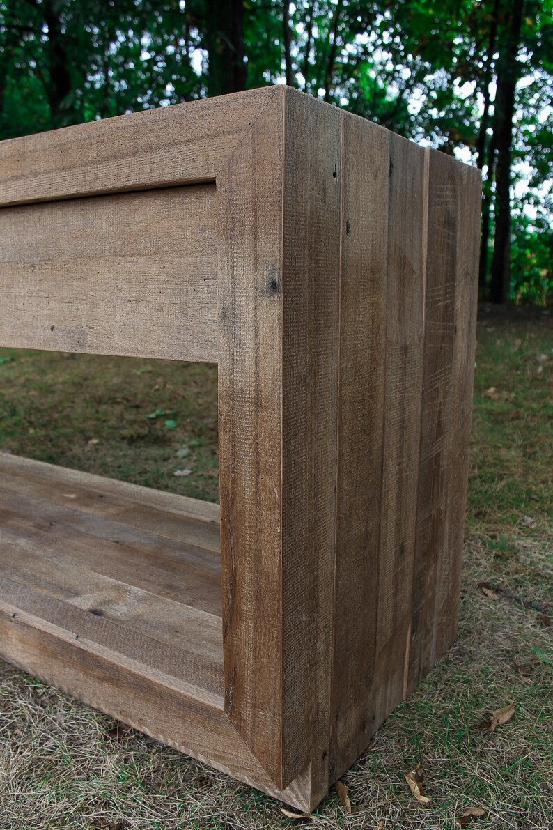 Rustic Bathroom Vanity Reclaimed Barn Wood Vanity | Etsy