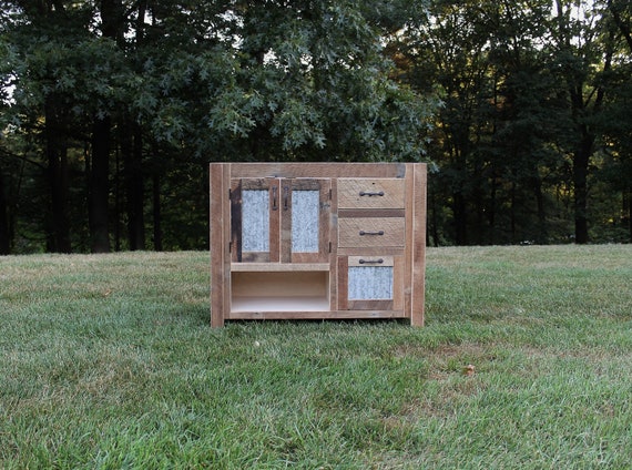 Rustic Bathroom Vanity 42 Reclaimed Barn Wood Vanity Etsy