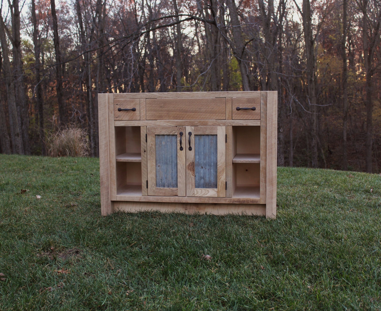 Tocador de baño rústico 48 Vanidad de madera de | Etsy