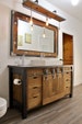 Rustic Industrial Vanity - Reclaimed Barn Wood Vanity w/Sliding Doors #3658 