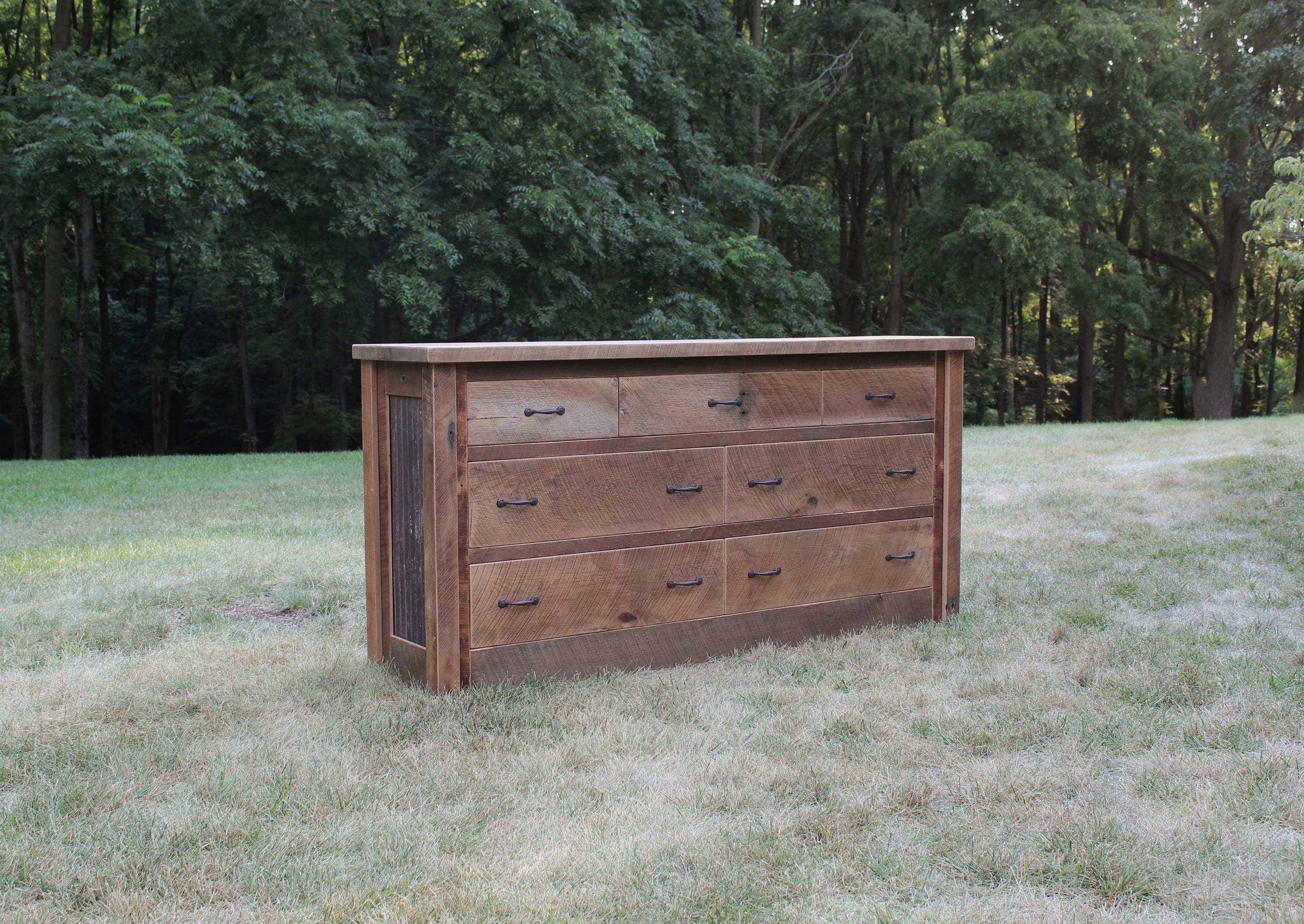 Rustic Chest of Drawers Reclaimed Barn Wood 4381 Etsy